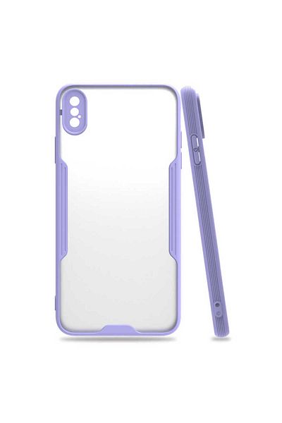 HTstore حافظة Zore Parfe متوافقة مع iPhone XS Max 6.5 - أرجواني