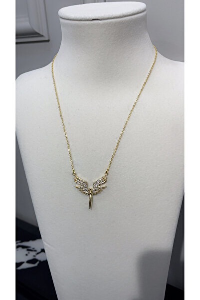 Store Altın Kaplama Zirkon Taşlı Melek Kolye