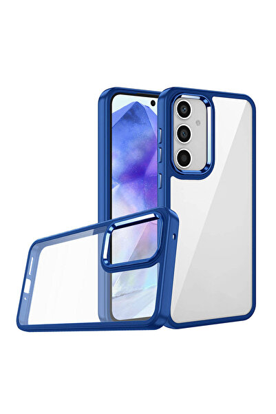 HTstore Galaxy Compatible A05S Case Zore Flora Cover-Blue