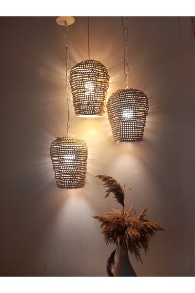 Genel Markalar Tasarımı Ahşap Boncuklu Bohem Ve Iskandinav Dekorasyonu 1 Adet...