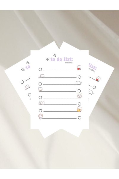 Store NotesBetty Cute Cats A6 قائمة المهام - دفتر الملاحظات - المفكرة - المفكرة