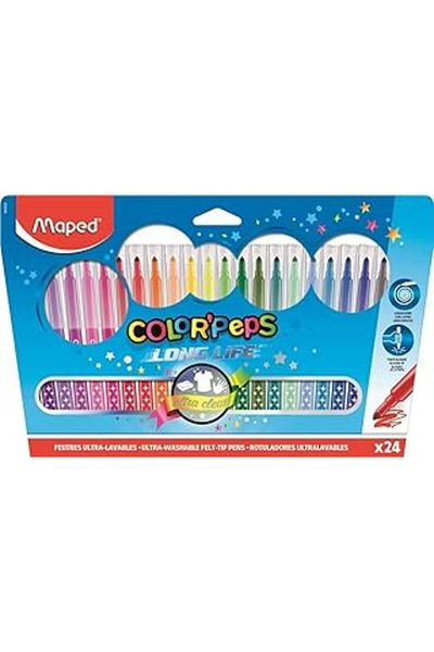NZM TİCARET Maped 845022   Color Peps Longlife - Set of 24 Felted Pencils