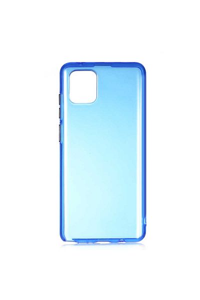 HTstore حافظة Zore Bistro متوافقة مع هاتف Galaxy A81 (Note 10 Lite) - أزرق