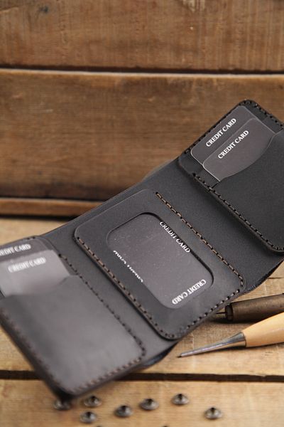 New Coast Leather 1900's Χειροποίητο ανδρικό πορτοφόλι από γνήσιο δέρμα