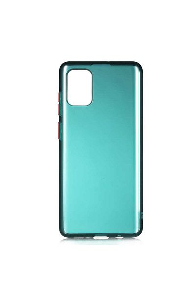HTstore حافظة Zore Bistro متوافقة مع هاتف Galaxy A71 - أخضر داكن