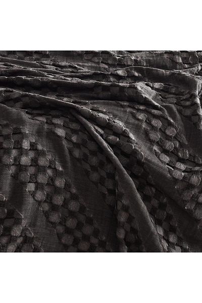 Şaheser Jacquard Bedspread - Double, Enza Anthracite