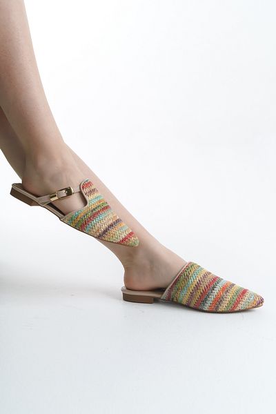Liza Shoes VOLENTA Γυναικείες Ψάθινες Παντόφλες A003-K606