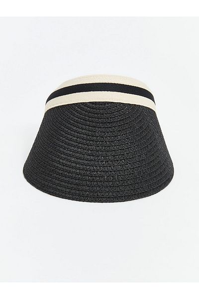 LC Waikiki New Season Women's Straw Visor Hat - S5Fg62Z8