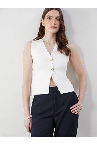 LC Waikiki سترة تريكو نسائية برقبة على شكل حرف V