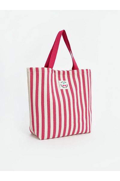 LC Waikiki Lcw Accessories Fuchsia Stripe Patterned Girl's Shoulder Bag