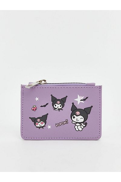 LC Waikiki New Season Kuromi Printed Leather Look Girl's Wallet - S5Nu76Z4