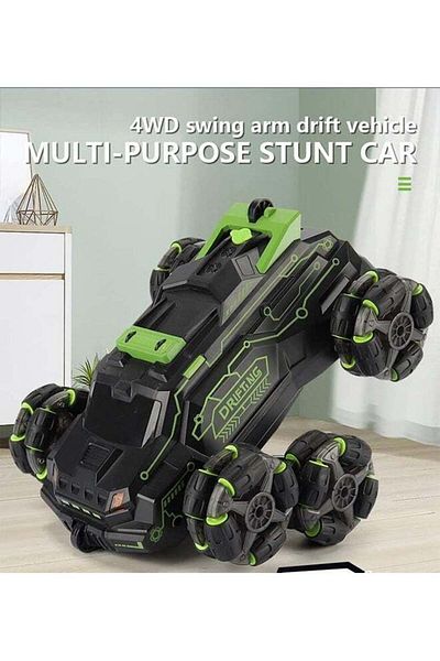 Yelajoy Car Remote Control Car,Arm Stunt Toy Car with Music Lights and Spray,Gift for Boys Girls