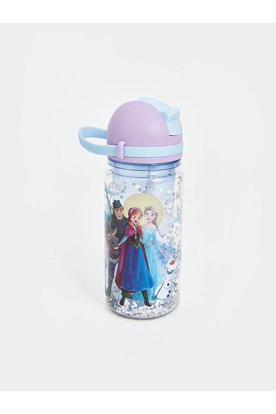 LC Waikiki Create Your Style from Uzg Store |   Frozen Printed Girl's Water Bottle with Straw 500 ml