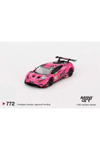 mini gt 1/64 لامبورجيني هوراكان GT3 Evo2 # 83 أيرون دامز 2023 إمسا دايتونا 24 ساعة Mgt00772