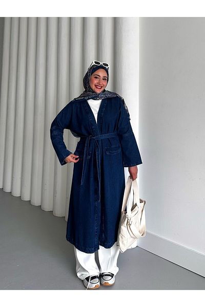 TANISA Karina Long Denim Trench - Μοντέλο: TNS-4450