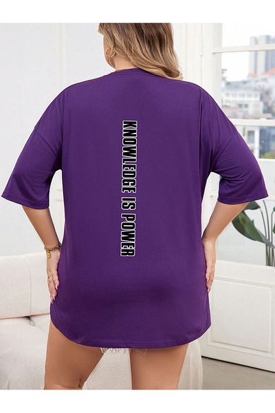uyguntarz Μπλουζάκι Unisex Knowledge is Power Printed Design