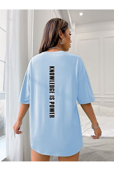 uyguntarz Μπλουζάκι Unisex Knowledge is Power Printed Design