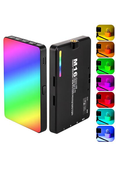 FlashHawk RGB Video Light, 94 LED, 3000-9900K Dimmable with 20 Scene Modes for Live Streaming