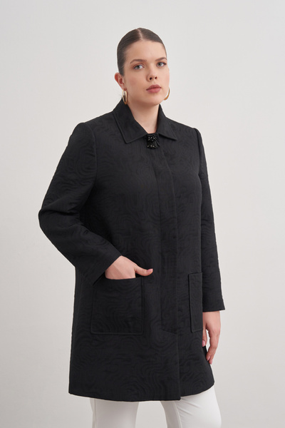 Aker Patı İşleme Detaylı Cepli Kap