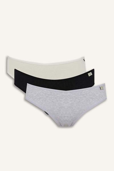 DeFacto New Season Fall in Love Ribana 3-Piece Strap Slip Panties