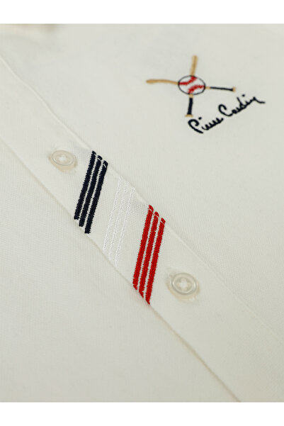 Pierre Cardin 6-9 Years Old Boy's Shirt - Ecru