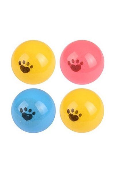 Flamingo Pinpon Ball Cat Toy 4 Cm Pack of 4