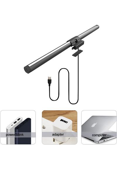 FlashHawk Computer Monitor Lamp with RGB Ambient Light, USB Powered for Home/Office/Gaming Use
