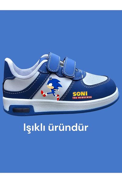 archiepet Blue Super Soni Printed Boys' Sports Sneakers Shoes