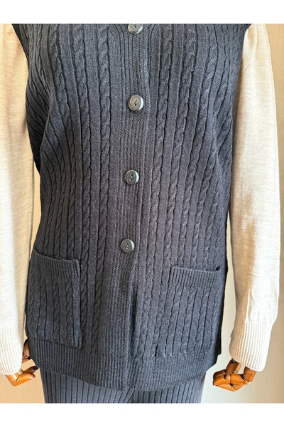 BUMELYU TEKTRİKO В'єтровка з плетеним візерунком / Чорна