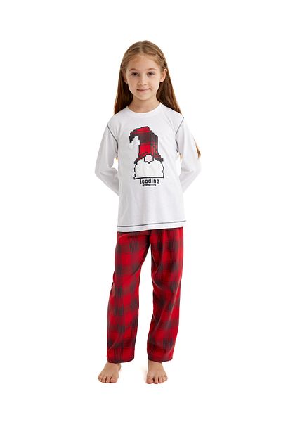 Blackspade Set pijamale albe pentru fete 51635