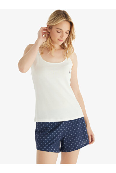 Blackspade Kadın Pijama Takımı 51840 - Krem