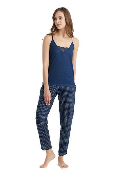 Blackspade Women's Pajama Set 51067 - Navy Blue