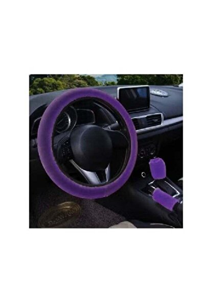 Primo Plus Fluffy 3 pcs Steering Wheel / Handbrake / Gear Shift Cover