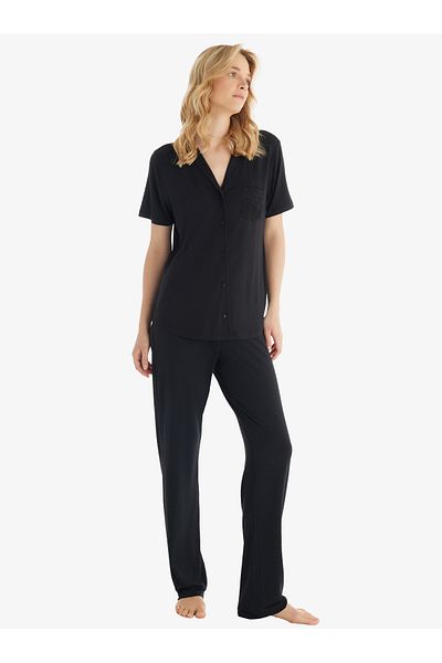 Blackspade Women's Black Pajama Set 51803