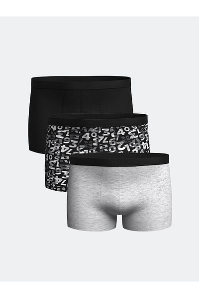 LC Waikiki Standard Mold Cotton Flexible Men's Boxers 3-Piece