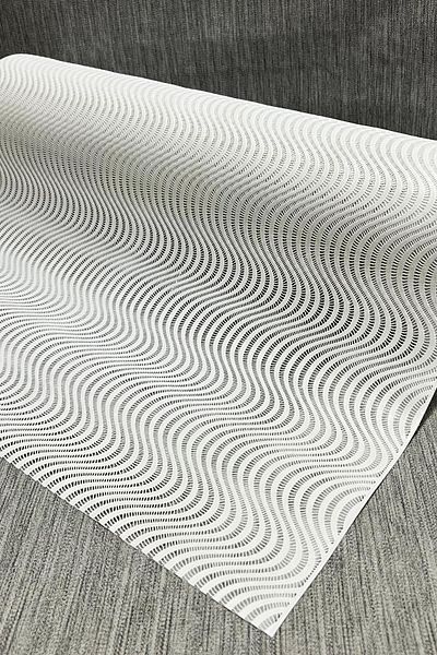 Pimula home Pvc fără orificii șase acoperire transparentă din dantelă pentru raft - Striped_1009-c