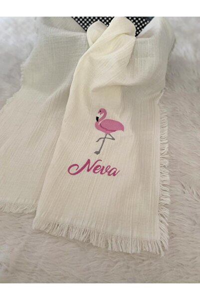 gezayakkabı Pembe Flamingo figür Bebek Battaniye/Kişiye Özel isimli Kız Bebek...