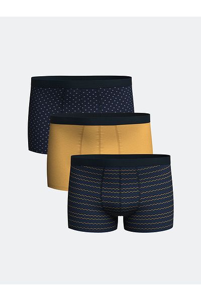 LC Waikiki Standard Fit Cotton Flexible Ανδρικό Boxer 3 τεμαχίων