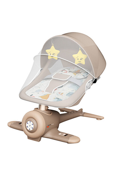 Ma Baby كرسي هزاز كهربائي للأطفال، أرجوحة أطفال مع بلوتوث ذكي