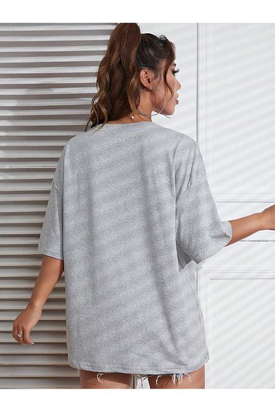 uyguntarz Μπλουζάκι Unisex Παρίσι με στάμπα Oversize