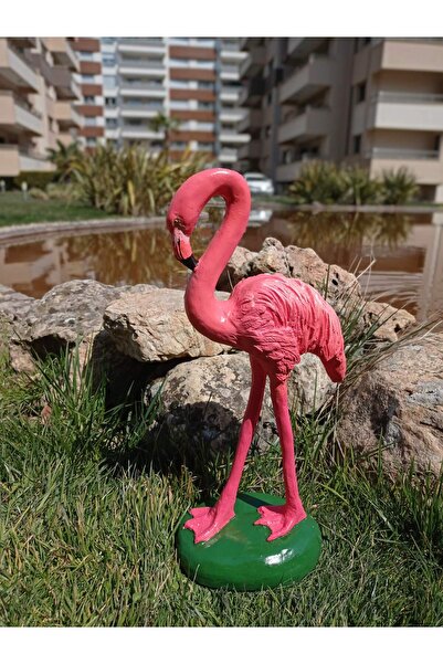 BilgeCe hoMe Flamingo Heykeli, Flamingo Obje, Alçı heykel