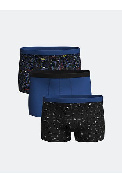 LC Waikiki Standard Fit Cotton Flexible Ανδρικό Boxer 3 τεμαχίων
