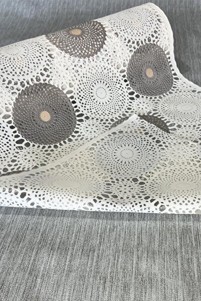 Pimula home Pvc Şeffaf Kaplama Kaydırmaz Dolap Içi Kaymaz Dantel Raf Örtüsü - 1009-H-Dantel