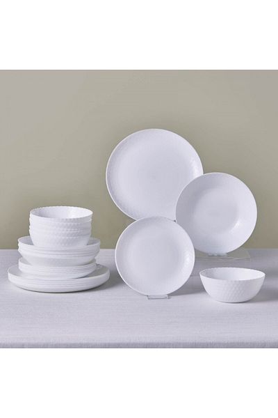 Karaca White Diamond Opal Tafelservice, 6 Personen, 24-teilig