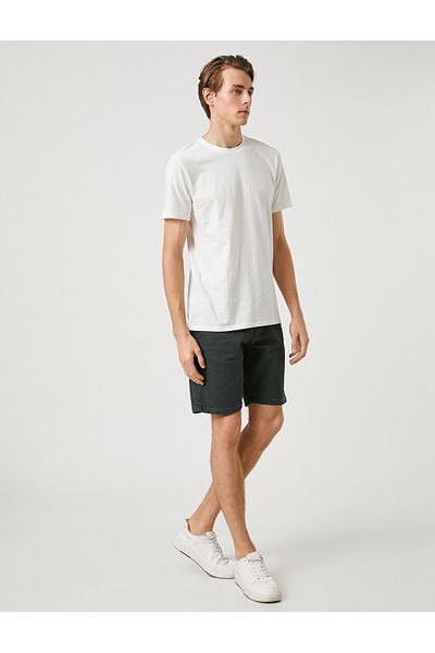 Koton Basic T-Shirt Slim Fit Crew Neck Short Sleeve Cotton