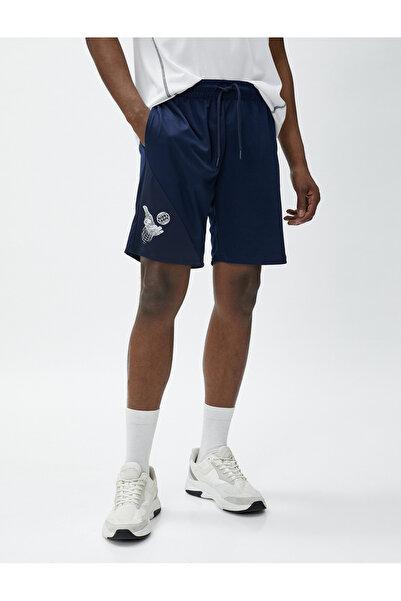 Koton Σορτς μπάσκετ με στάμπα μέσης με λεπτομέρεια στην τσέπη