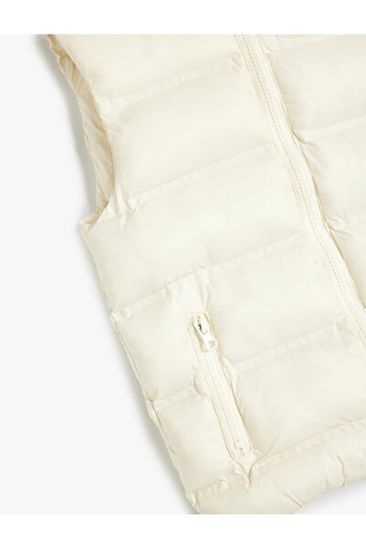 Koton Stand Collar Puffer Vest with Zippered Pockets