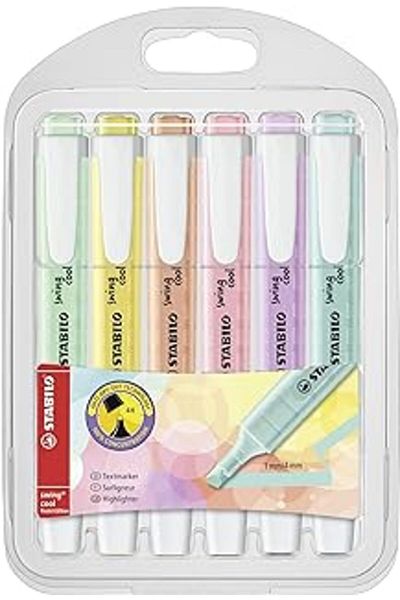 teknoenonline Swing Cool Highlighter 6 Pack, Multicolor (1 Pack X 6 Pieces)