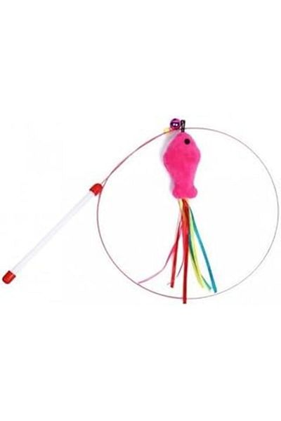 Mu Art Optana Fish Game Fishing Rod Colorful Fishing Rod Toy with Movable Rattle