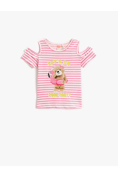 Koton Tricou cu mânecă scurtă imprimat cu fereastră